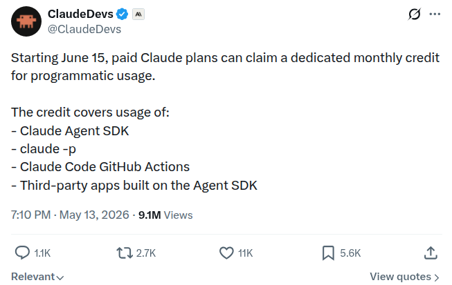 claude -p pricing